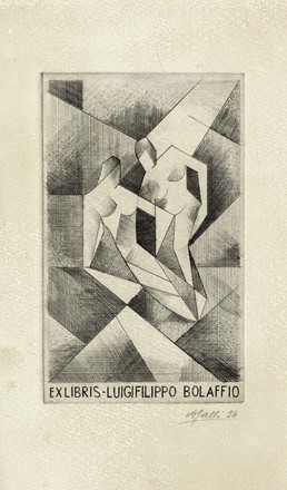  Aldo Galli  (Como, 1906 - Lugano, 1981) : Lotto composto di 7 ex libris.  Mario Radice  (Como, 1898 - Milano, 1987)  - Auction Arte Antica, Moderna e Contemporanea - Libreria Antiquaria Gonnelli - Casa d'Aste - Gonnelli Casa d'Aste