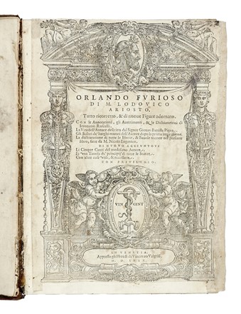  Ariosto Ludovico : Orlando furioso... Letteratura italiana, Letteratura classica, Figurato  - Auction Books, Autographs and Manuscripts - Libreria Antiquaria Gonnelli - Casa d'Aste - Gonnelli Casa d'Aste