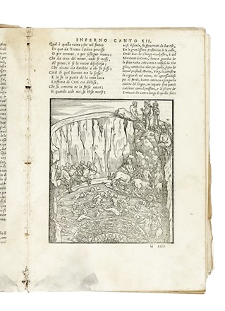  Alighieri Dante : La Comedia [...] con la nova esposizione di Alessandro Vellutello. Dantesca, Classici, Figurato  Alessandro Vellutello  - Auction Books, Autographs and Manuscripts - Libreria Antiquaria Gonnelli - Casa d'Aste - Gonnelli Casa d'Aste