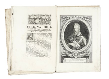  Bianchini Giuseppe Maria : Dei gran duchi di Toscana della reale casa de Medici protettori delle lettere, e delle belle arti. Storia locale, Figurato, Medicea, Storia, Diritto e Politica, Collezionismo e Bibliografia, Storia, Diritto e Politica  Adriano Haluech, Giovan Domenico Campiglia  (Lucca, 1692 - Roma, )  - Auction Books, Autographs and Manuscripts - Libreria Antiquaria Gonnelli - Casa d'Aste - Gonnelli Casa d'Aste