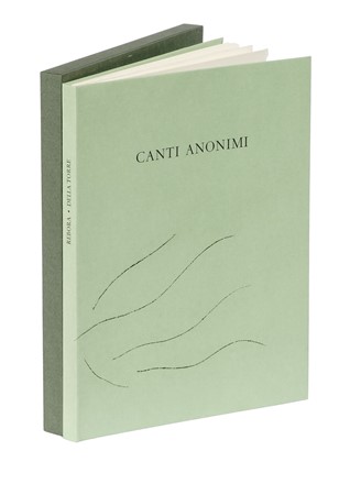  R�bora Clemente : Canti anonimi.  Enrico Della Torre  - Asta Libri, autografi e manoscritti - Libreria Antiquaria Gonnelli - Casa d'Aste - Gonnelli Casa d'Aste