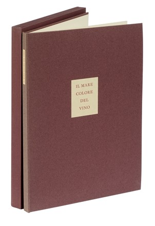  Sciascia Leonardo : Il mare colore del vino. Bodoni, Mardersteig, Libro d'Artista, Collezionismo e Bibliografia, Collezionismo e Bibliografia, Collezionismo e Bibliografia  Bruno Caruso  (Palermo, 1927 - Roma, 2018)  - Auction Books, Autographs and Manuscripts - Libreria Antiquaria Gonnelli - Casa d'Aste - Gonnelli Casa d'Aste
