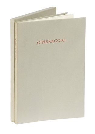  Sinisgalli Leonardo : Cineraccio. Bodoni, Mardersteig, Libro d'Artista, Letteratura italiana, Collezionismo e Bibliografia, Collezionismo e Bibliografia, Collezionismo e Bibliografia, Letteratura  Orfeo Tamburi  (Jesi, 1810 - Parigi, 1994)  - Auction Books, Autographs and Manuscripts - Libreria Antiquaria Gonnelli - Casa d'Aste - Gonnelli Casa d'Aste