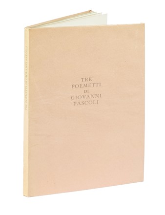  Pascoli Giovanni : Tre poemetti latini. Bodoni, Mardersteig, Letteratura italiana, Libro d'Artista, Collezionismo e Bibliografia, Collezionismo e Bibliografia, Letteratura, Collezionismo e Bibliografia  Arnoldo Ciarrocchi  (Civitanova Marche, 1916 - 2004)  - Auction Books, Autographs and Manuscripts - Libreria Antiquaria Gonnelli - Casa d'Aste - Gonnelli Casa d'Aste