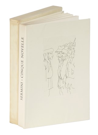  Sermini Gentile : Cinque novelle [...] nota di Domenico De Robertis. Libro d'Artista, Mardersteig, Bodoni, Collezionismo e Bibliografia, Collezionismo e Bibliografia, Collezionismo e Bibliografia  Carlo Mattioli  (Modena, 1911 - Parma, 1994)  - Auction Books, Autographs and Manuscripts - Libreria Antiquaria Gonnelli - Casa d'Aste - Gonnelli Casa d'Aste