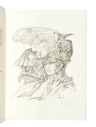  Della Porta Giovan Battista : Della fisionomia dell'uomo [...]. Un compendio con 5 litografie e un commento di Fabrizio Clerici.  Fabrizio Clerici  (Milano, 1913 - Roma, 1993)  - Asta Libri, autografi e manoscritti - Libreria Antiquaria Gonnelli - Casa d'Aste - Gonnelli Casa d'Aste