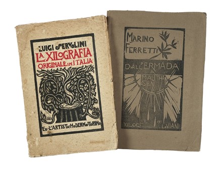  Ferretti Marino : Dall'Ermada a Mauthasen.  Lorenzo Viani  (Viareggio, 1882 - Ostia, 1936), Luigi Servolini  (Livorno, 1900 - 1981), Duilio Cambellotti  (Roma, 1876 - 1960), Bruno Marsili (detto Bruno Da Osimo)  (Osimo, 1888 - Ancona, 1962), Antonello Moroni  (Savignano di Romagna, 1889 - Gatteo, 1930), Publio Morbiducci  (Roma, 1889 - Roma, 1963)  - Asta Libri, autografi e manoscritti - Libreria Antiquaria Gonnelli - Casa d'Aste - Gonnelli Casa d'Aste