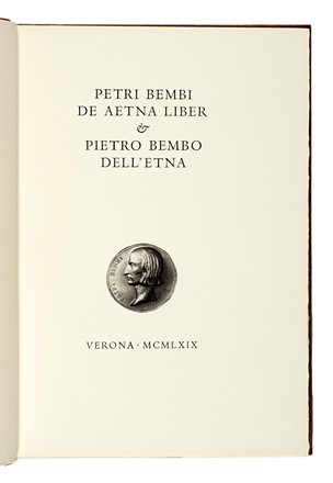  Bembo Pietro : De Aetna Liber & [...] Dell'Etna. Bodoni, Mardersteig, Letteratura italiana, Collezionismo e Bibliografia, Collezionismo e Bibliografia, Letteratura  - Auction Books, Autographs and Manuscripts - Libreria Antiquaria Gonnelli - Casa d'Aste - Gonnelli Casa d'Aste