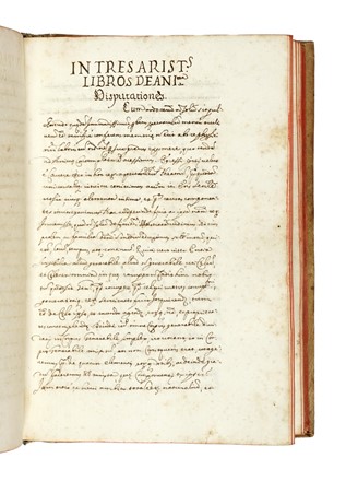 In Aristotelis Physicam Expositio per Ad[modu]m R[everendum] P[atrem] Joannem Baptistam Bonapacium Soc. Jesu. Filosofia  - Auction Books, Autographs and Manuscripts - Libreria Antiquaria Gonnelli - Casa d'Aste - Gonnelli Casa d'Aste