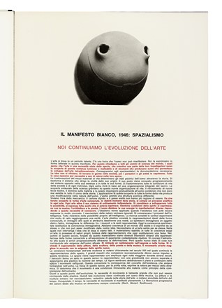  Fontana Lucio : Manifiesto blanco 1946. Libro d'Artista, Arte, Collezionismo e Bibliografia  Ugo Mulas  (Pozzolengo, 1928 - Milano, 1973)  - Auction Books, Autographs and Manuscripts - Libreria Antiquaria Gonnelli - Casa d'Aste - Gonnelli Casa d'Aste