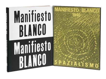  Fontana Lucio : Manifiesto blanco 1946. Libro d'Artista, Arte, Collezionismo e Bibliografia  Ugo Mulas  (Pozzolengo, 1928 - Milano, 1973)  - Auction Books, Autographs and Manuscripts - Libreria Antiquaria Gonnelli - Casa d'Aste - Gonnelli Casa d'Aste