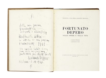  Depero Fortunato : Fortunato Depero nelle opere e nella vita. Futurismo, Monografie di artisti, Cataloghi di arte, Arte, Collezionismo e Bibliografia, Arte  - Auction Books, Autographs and Manuscripts - Libreria Antiquaria Gonnelli - Casa d'Aste - Gonnelli Casa d'Aste