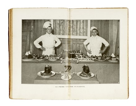  Marinetti Filippo Tommaso : La cucina futurista.  Fillia [pseud. di Colombo Luigi Enrico]  - Asta Libri, autografi e manoscritti - Libreria Antiquaria Gonnelli - Casa d'Aste - Gonnelli Casa d'Aste