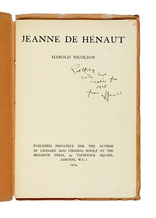  Nicolson Harold : Jeanne de H�naut. Letteratura  - Auction Books, Autographs and Manuscripts - Libreria Antiquaria Gonnelli - Casa d'Aste - Gonnelli Casa d'Aste
