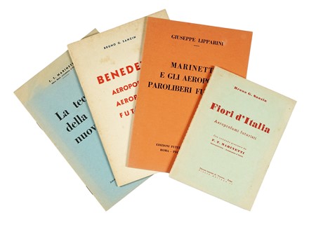  Sanzin Bruno Giordano [e altri] : Lotto di 4 opere futuriste. Futurismo, Poesia, Arte, Letteratura  Giuseppe Lipparini, Filippo Tommaso Marinetti  (1876 - 1994)  - Auction Books, Autographs and Manuscripts - Libreria Antiquaria Gonnelli - Casa d'Aste - Gonnelli Casa d'Aste