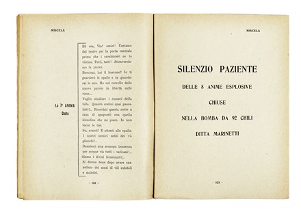  Marinetti Filippo Tommaso : Lotto di 4 opere di e su Filippo Tommaso Marinetti. Futurismo, Arte  Emilio Settimelli  (Firenze, 1891 - 1954), Bruno [pseud. di Ginanni Corradini Bruno] Corra  (Ravenna, 1892 - Varese, 1976)  - Auction Books, Autographs and Manuscripts - Libreria Antiquaria Gonnelli - Casa d'Aste - Gonnelli Casa d'Aste