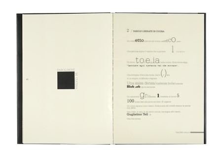 Art in Cooking. Libro d'Artista  Bruno Munari  (Milano, 1907 - 1998), Ettore Sottsass  (Innsbruck, 1917 - Milano, 2007), Damien Hirst  (Bristol, 1965)  - Auction Books, Autographs and Manuscripts - Libreria Antiquaria Gonnelli - Casa d'Aste - Gonnelli Casa d'Aste