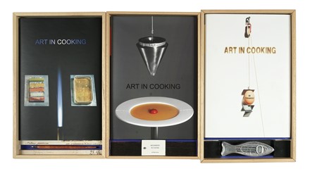 Art in Cooking. Libro d'Artista  Bruno Munari  (Milano, 1907 - 1998), Ettore Sottsass  (Innsbruck, 1917 - Milano, 2007), Damien Hirst  (Bristol, 1965)  - Auction Books, Autographs and Manuscripts - Libreria Antiquaria Gonnelli - Casa d'Aste - Gonnelli Casa d'Aste