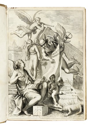  Kircher Athanasius : Obeliscus Pamphilius, hoc est, interpretatio noua & hucusque intentata obelisci hieroglyphici... Occultismo, Gesuitica, Architettura, Egittologia, Religione, Storia, Diritto e Politica  Cornelis Bloemaert  (Utrecht, 1603 - Roma, 1692), Pierre Miotte  - Auction Books, Autographs and Manuscripts - Libreria Antiquaria Gonnelli - Casa d'Aste - Gonnelli Casa d'Aste