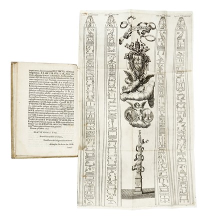  Kircher Athanasius : Obeliscus Pamphilius, hoc est, interpretatio noua & hucusque intentata obelisci hieroglyphici... Occultismo, Gesuitica, Architettura, Egittologia, Religione, Storia, Diritto e Politica  Cornelis Bloemaert  (Utrecht, 1603 - Roma, 1692), Pierre Miotte  - Auction Books, Autographs and Manuscripts - Libreria Antiquaria Gonnelli - Casa d'Aste - Gonnelli Casa d'Aste
