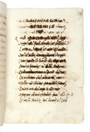 Raccolta di rime e prose in latino con intestazione Alessandro e Cosimo de Pazzi e rime in italiano di Luigi Alamanni e Domenico Venier. Letteratura italiana, Letteratura  - Auction Books, Autographs and Manuscripts - Libreria Antiquaria Gonnelli - Casa d'Aste - Gonnelli Casa d'Aste