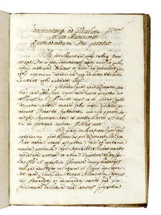 De feudis / Preclara Tractatio [seguito da] Commentaria ad titulu [...] soluto Matrimonio quemad modum dos petatur.  - Auction Books, Autographs and Manuscripts - Libreria Antiquaria Gonnelli - Casa d'Aste - Gonnelli Casa d'Aste