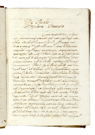 De feudis / Preclara Tractatio [seguito da] Commentaria ad titulu [...] soluto Matrimonio quemad modum dos petatur.  - Auction Books, Autographs and Manuscripts - Libreria Antiquaria Gonnelli - Casa d'Aste - Gonnelli Casa d'Aste
