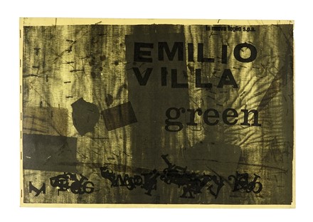  Villa Emilio : Green. Arte, Libro d'Artista, Collezionismo e Bibliografia  - Auction Books, Autographs and Manuscripts - Libreria Antiquaria Gonnelli - Casa d'Aste - Gonnelli Casa d'Aste