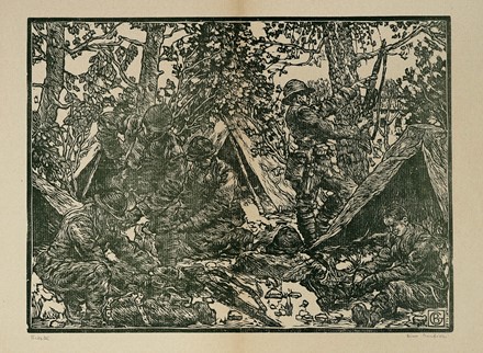  Gino Barbieri  (Cesena, 1885 - Monte Zomo, 1917) : Lotto composto di 8 incisioni.  - Asta Arte Antica, Moderna e Contemporanea - Libreria Antiquaria Gonnelli - Casa d'Aste - Gonnelli Casa d'Aste