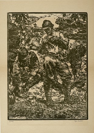  Gino Barbieri  (Cesena, 1885 - Monte Zomo, 1917) : Lotto composto di 8 incisioni.  - Asta Arte Antica, Moderna e Contemporanea - Libreria Antiquaria Gonnelli - Casa d'Aste - Gonnelli Casa d'Aste