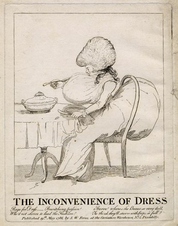  George Townley Stubbs  (Yorkshire, 1748 - Marylebone, London, 1802) : The inconvenience of dress.  - Auction Arte Antica, Moderna e Contemporanea - Libreria Antiquaria Gonnelli - Casa d'Aste - Gonnelli Casa d'Aste