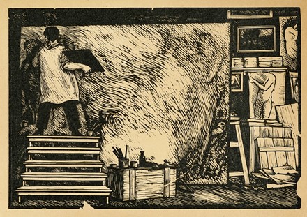  Francesco Nonni  (Faenza, 1885 - 1975) : Lotto composto di 5 incisioni.  - Asta Arte Antica, Moderna e Contemporanea - Libreria Antiquaria Gonnelli - Casa d'Aste - Gonnelli Casa d'Aste