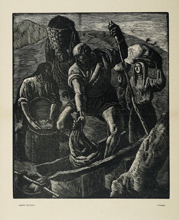  Mario Delitala  (Orani, 1887 - Sassari, 1990) : Lotto composto di 4 incisioni.  - Auction Arte Antica, Moderna e Contemporanea - Libreria Antiquaria Gonnelli - Casa d'Aste - Gonnelli Casa d'Aste