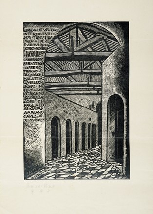  Bruno Marsili (detto Bruno Da Osimo)  (Osimo, 1888 - Ancona, 1962) : Lotto composto di 6 incisioni.  - Auction Arte Antica, Moderna e Contemporanea - Libreria Antiquaria Gonnelli - Casa d'Aste - Gonnelli Casa d'Aste