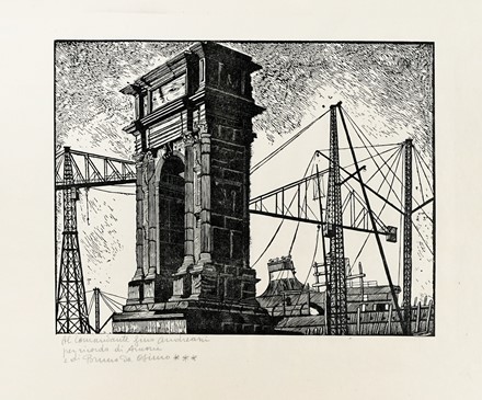  Bruno Marsili (detto Bruno Da Osimo)  (Osimo, 1888 - Ancona, 1962) : Lotto composto di 6 incisioni.  - Auction Arte Antica, Moderna e Contemporanea - Libreria Antiquaria Gonnelli - Casa d'Aste - Gonnelli Casa d'Aste