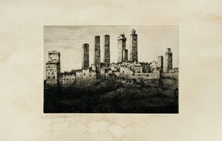  Bruno Croatto  (Trieste, 1875 - Roma, 1948) : Lotto composto di 5 incisioni.  - Auction Arte Antica, Moderna e Contemporanea - Libreria Antiquaria Gonnelli - Casa d'Aste - Gonnelli Casa d'Aste