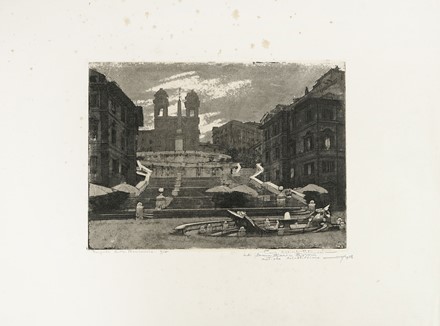  Carlo Alberto Petrucci  (Roma, 1881 - 1963) : Lotto composto di 9 incisioni.  - Asta Arte Antica, Moderna e Contemporanea - Libreria Antiquaria Gonnelli - Casa d'Aste - Gonnelli Casa d'Aste