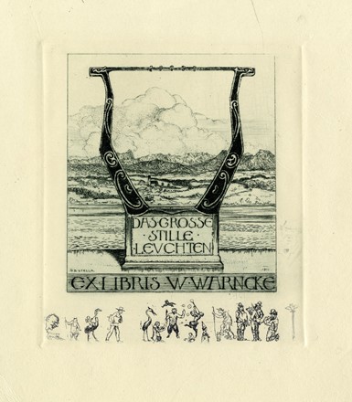  Guido Balsamo Stella  (Torino, 1882 - Asolo, 1941) : Lotto composto di 6 ex libris.  - Auction Arte Antica, Moderna e Contemporanea - Libreria Antiquaria Gonnelli - Casa d'Aste - Gonnelli Casa d'Aste