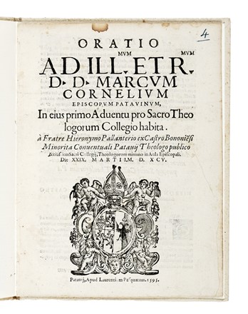  Macchiavelli Luca : Oratio de laudibus religionis in comitiis generalibus fratrum seruorum in aede Diue Mariae habita... Religione  - Auction Libri, Autografi e Manoscritti - Libreria Antiquaria Gonnelli - Casa d'Aste - Gonnelli Casa d'Aste