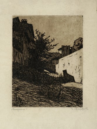  Autori vari : Lotto composto di 7 incisioni.  Pietro D'Achiardi  (Pisa, 1879 - Roma, 1940), Francesco Chiappelli  (Pistoia, 1890 - Firenze, 1947), Angelo Rossini  (Roma, 1871 - 1939), Giuseppe Rondini  (Palermo, 1886 - Grottaferrata, 1955)  - Asta Arte Antica, Moderna e Contemporanea - Libreria Antiquaria Gonnelli - Casa d'Aste - Gonnelli Casa d'Aste