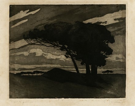  Autori vari : Lotto composto di 7 incisioni.  Pietro D'Achiardi  (Pisa, 1879 - Roma, 1940), Francesco Chiappelli  (Pistoia, 1890 - Firenze, 1947), Angelo Rossini  (Roma, 1871 - 1939), Giuseppe Rondini  (Palermo, 1886 - Grottaferrata, 1955)  - Asta Arte Antica, Moderna e Contemporanea - Libreria Antiquaria Gonnelli - Casa d'Aste - Gonnelli Casa d'Aste