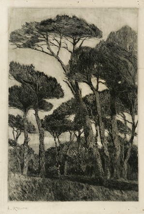  Autori vari : Lotto composto di 7 incisioni.  Pietro D'Achiardi  (Pisa, 1879 - Roma, 1940), Francesco Chiappelli  (Pistoia, 1890 - Firenze, 1947), Angelo Rossini  (Roma, 1871 - 1939), Giuseppe Rondini  (Palermo, 1886 - Grottaferrata, 1955)  - Asta Arte Antica, Moderna e Contemporanea - Libreria Antiquaria Gonnelli - Casa d'Aste - Gonnelli Casa d'Aste