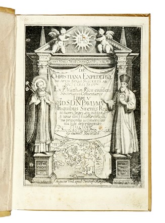  Ricci Matteo : De christiana expeditione apud Sinas suscepta ab Societate Iesu ex P. Matthaei Riccii eiusdem Societatis commentariis, libri V... Geografia e viaggi, Gesuitica, Religione  - Auction Books, Autographs and Manuscripts - Libreria Antiquaria Gonnelli - Casa d'Aste - Gonnelli Casa d'Aste