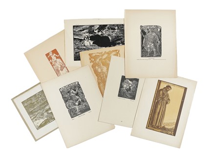  Autori vari : Lotto composto di 16 xilografie.  Adolfo De Carolis  (Montefiore dell'Aso, 1874 - Roma, 1928), Remo Branca  (Sassari, 1897 - Roma, 1988), Attilio Giuliani  (Roma, 1899 - Milazzo, 1975), Ugo Lucerni  (Parma, 1900 - Firenze, 1989), Armando Baldinelli  (Ancona, 1908 - Johannesburg, 2003), Giorgio Pianigiani  (Roma, 1899 - Ancona, 1975)  - Asta Arte Antica, Moderna e Contemporanea - Libreria Antiquaria Gonnelli - Casa d'Aste - Gonnelli Casa d'Aste
