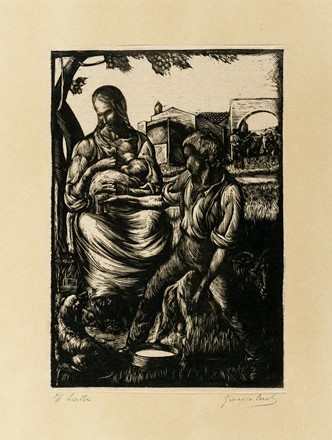  Autori vari : Lotto composto di 16 xilografie.  Adolfo De Carolis  (Montefiore dell'Aso, 1874 - Roma, 1928), Remo Branca  (Sassari, 1897 - Roma, 1988), Attilio Giuliani  (Roma, 1899 - Milazzo, 1975), Ugo Lucerni  (Parma, 1900 - Firenze, 1989), Armando Baldinelli  (Ancona, 1908 - Johannesburg, 2003), Giorgio Pianigiani  (Roma, 1899 - Ancona, 1975)  - Asta Arte Antica, Moderna e Contemporanea - Libreria Antiquaria Gonnelli - Casa d'Aste - Gonnelli Casa d'Aste