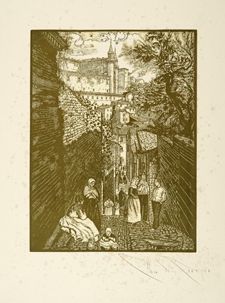  Ettore Di Giorgio  (Alessandria d'Egitto, 1890 - Viareggio, 1971) : Lotto composto di 3 incisioni.  - Auction Arte Antica, Moderna e Contemporanea - Libreria Antiquaria Gonnelli - Casa d'Aste - Gonnelli Casa d'Aste