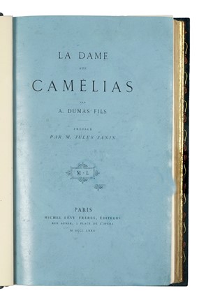  Dumas Alexandre fils : La dame aux cam�lias...  - Asta Libri, autografi e manoscritti - Libreria Antiquaria Gonnelli - Casa d'Aste - Gonnelli Casa d'Aste
