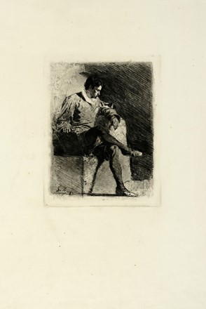  Autori vari : Lotto composto id 7 incisioni.  Ernesto Rayper  (Genova, 1840 - Gameragna di Stella, 1873), Federico Faruffini  (Sesto San Giovanni, 1831 - Perugia, 1869), Alberto Pasini  (Busseto, 1826 - Cavoretto, 1899), Gioacchino Banfi  (1851 - 1885), Luigi Serra  (Bologna, 1846 - 1888)  - Asta Arte Antica, Moderna e Contemporanea - Libreria Antiquaria Gonnelli - Casa d'Aste - Gonnelli Casa d'Aste