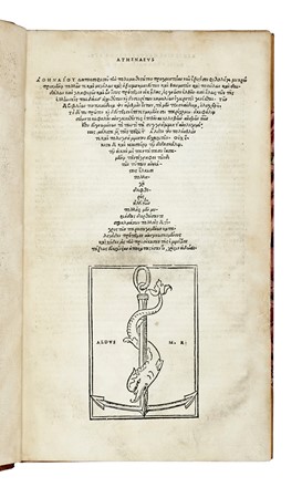  Athenaeus Naucratita : Deipnosophistae... Aldina, Gastronomia, Collezionismo e Bibliografia  - Auction Books, Autographs and Manuscripts - Libreria Antiquaria Gonnelli - Casa d'Aste - Gonnelli Casa d'Aste