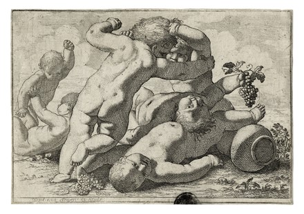  Luca Ciamberlano  (Urbino, 1580 - Roma, 1641) [attribuito a] : Putti.  - Asta Arte Antica, Moderna e Contemporanea - Libreria Antiquaria Gonnelli - Casa d'Aste - Gonnelli Casa d'Aste